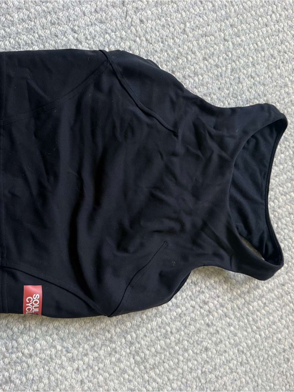 Black lululemon x SoulCycle collab Sleeveless Athletic Tank